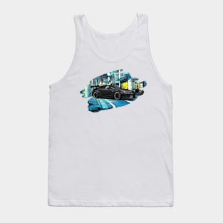 R35 GTR Skyline Custom Tokyo Night Print Tank Top